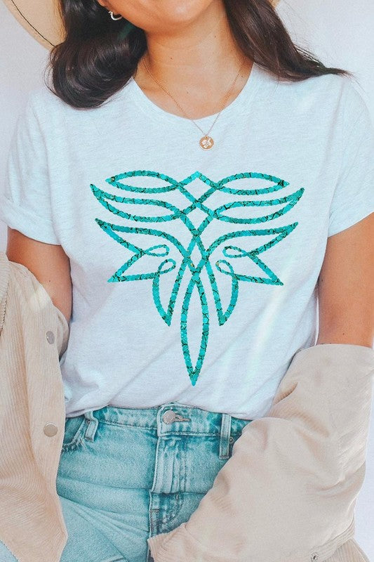 Turquoise Boot Stitch | Graphic T-Shirt