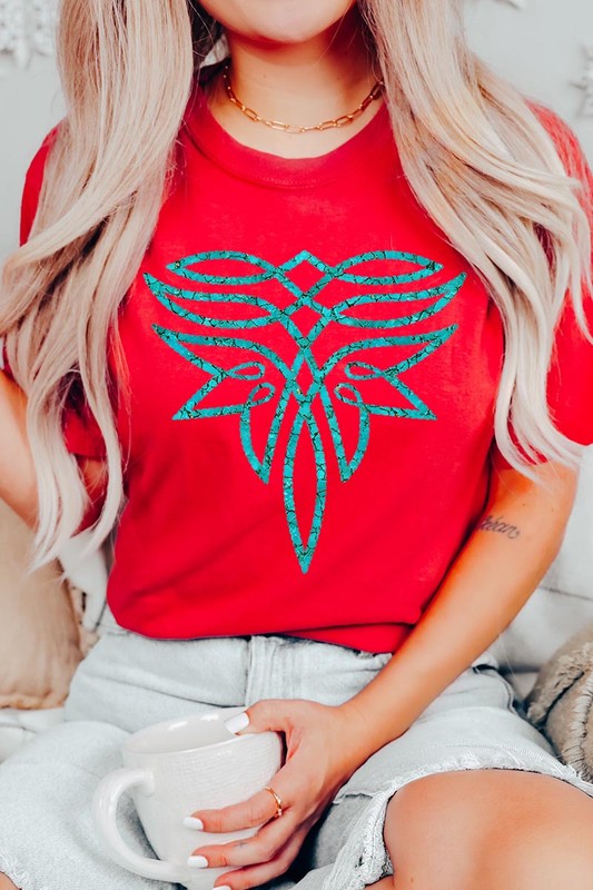 Turquoise Boot Stitch | Graphic T-Shirt