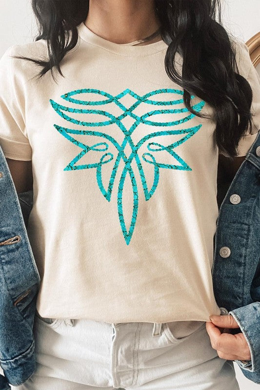 Turquoise Boot Stitch | Graphic T-Shirt