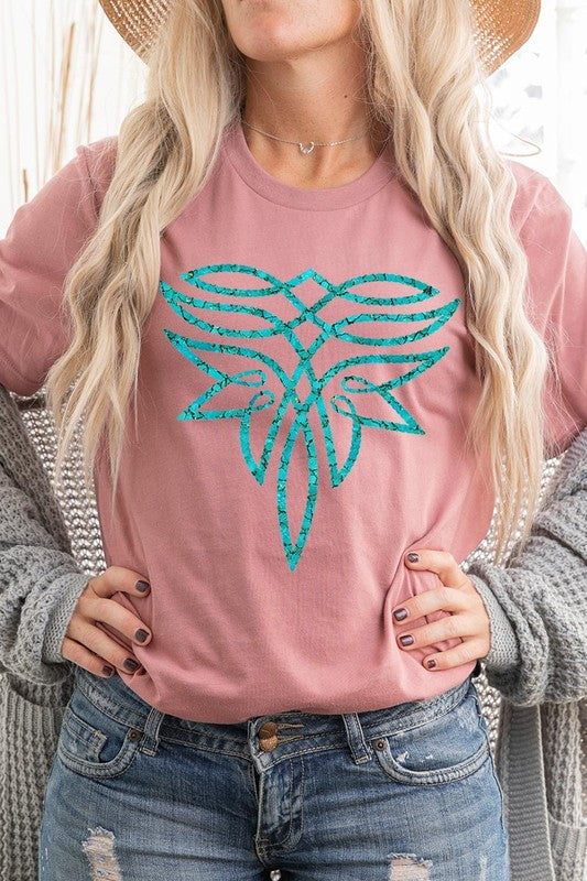Turquoise Boot Stitch | Graphic T-Shirt