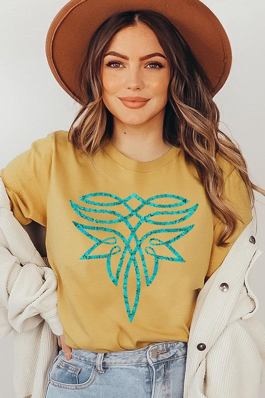 Turquoise Boot Stitch | Graphic T-Shirt