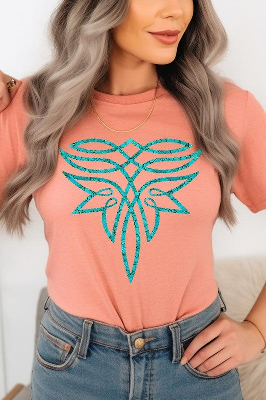 Turquoise Boot Stitch | Graphic T-Shirt