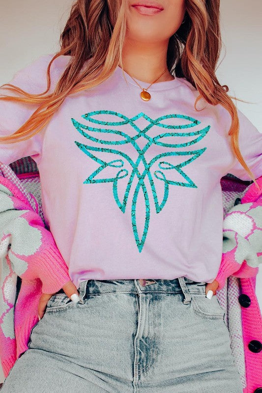 Turquoise Boot Stitch | Graphic T-Shirt