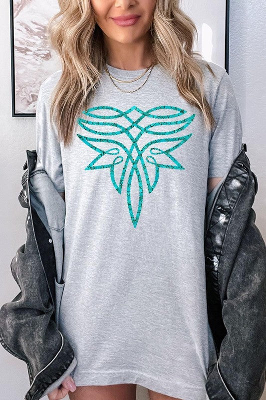 Turquoise Boot Stitch | Graphic T-Shirt