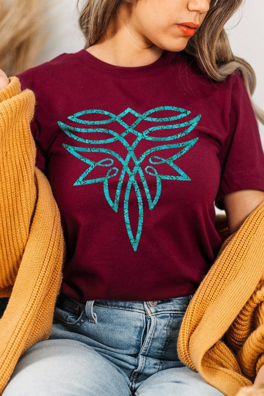 Turquoise Boot Stitch | Graphic T-Shirt