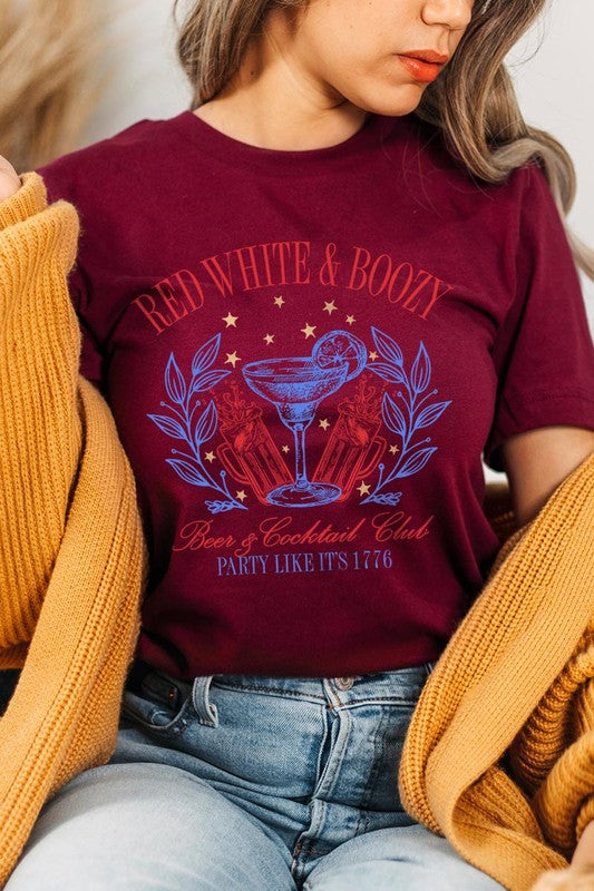 Red White & Boozy | Graphic T Shirt