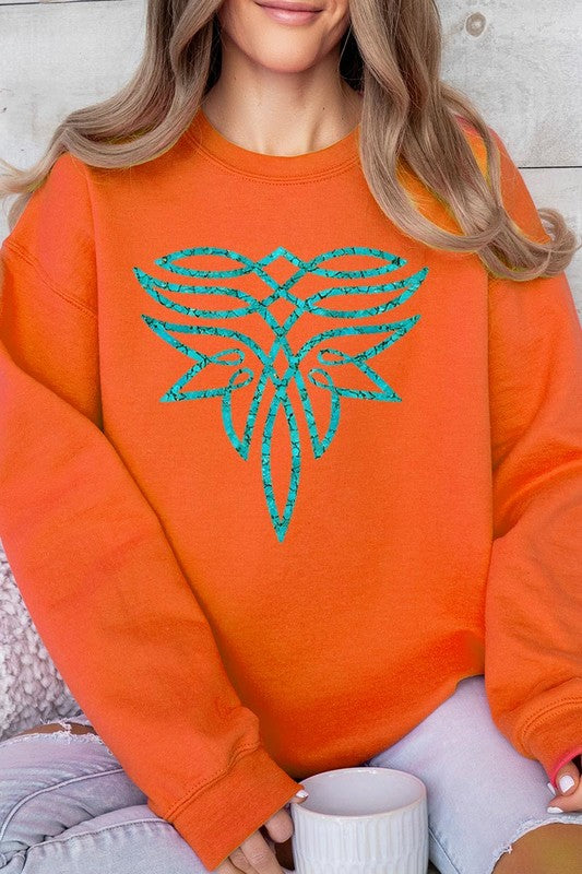 Turquoise Boot Stitch | Sweatshirt