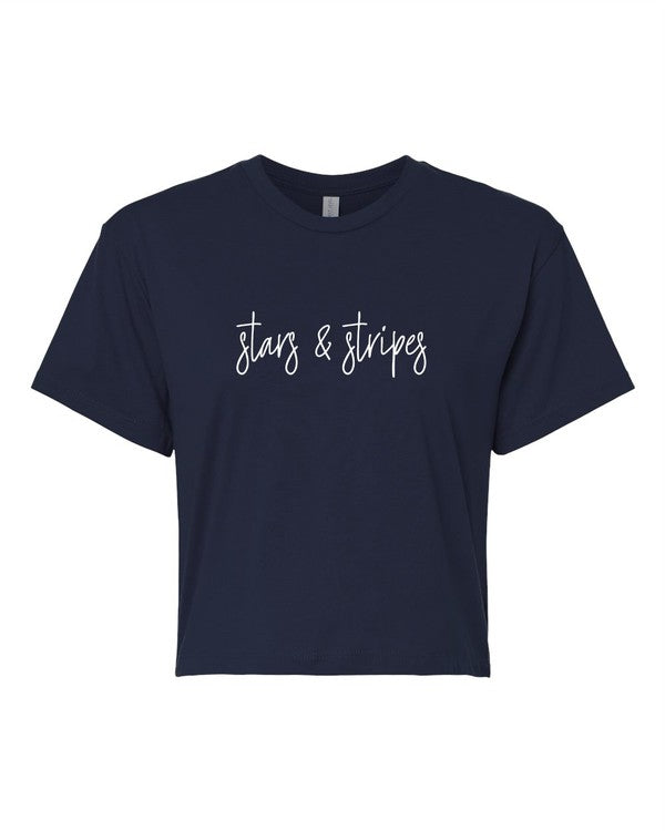 Stars & Stripes | Cropped Tee