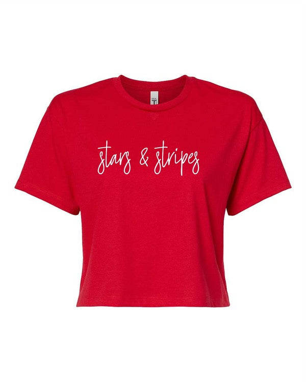 Stars & Stripes | Cropped Tee