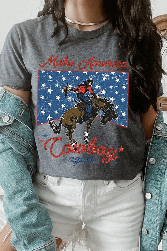 Make America Cowboy Again | Graphic T Shirt