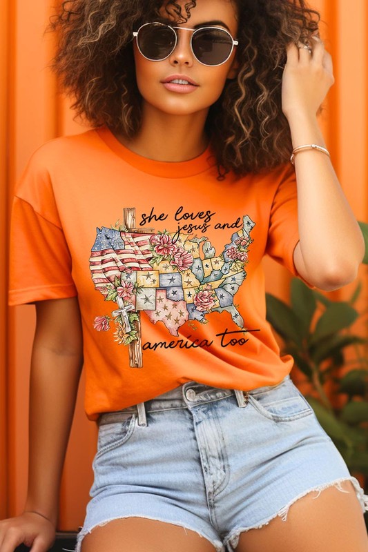 Jesus And America Too | Graphic T Shirt