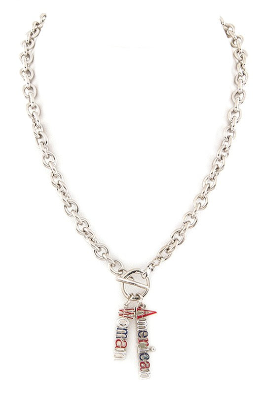American Woman Double Pendant | Necklace