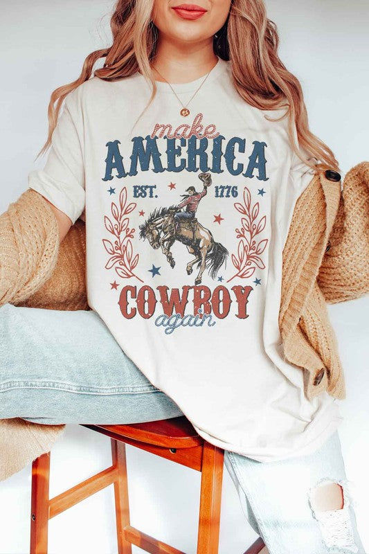 Make American Cowboy Again | Graphic Tee