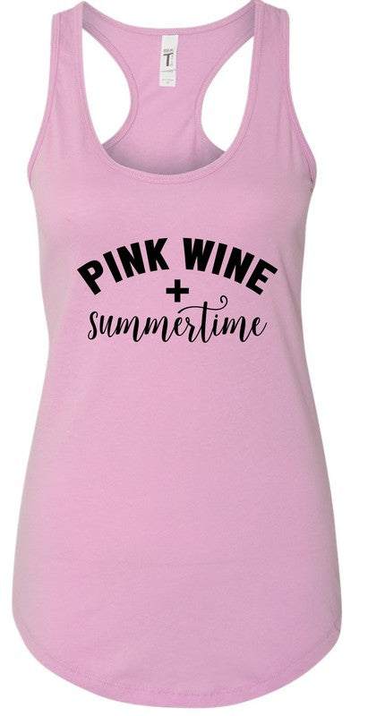 Pink Wine & Summertime | Graphic Tank