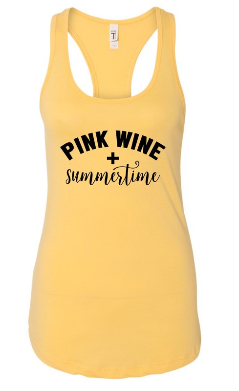 Pink Wine & Summertime | Graphic Tank