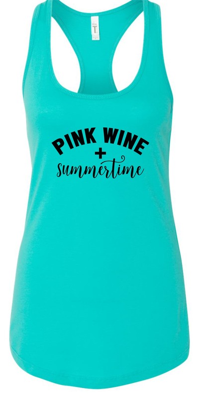 Pink Wine & Summertime | Graphic Tank