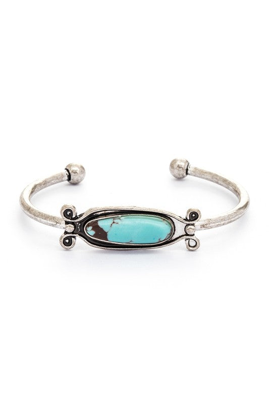 Turquoise Open Bangle | Bracelet