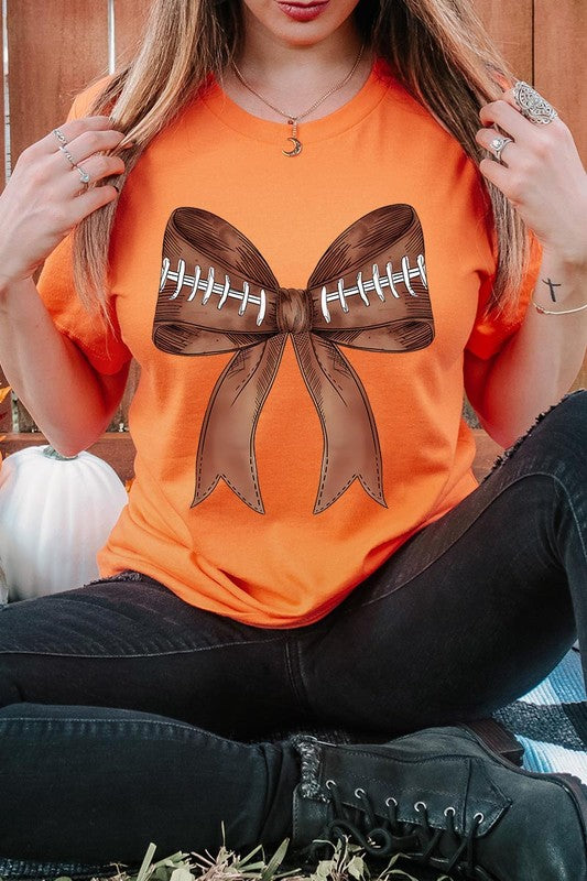 Coquette Football Bow | Graphic T-Shirt