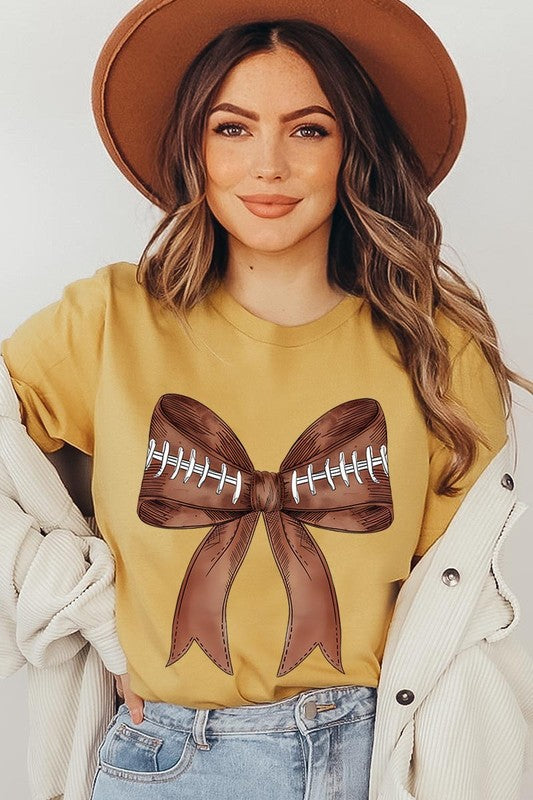 Coquette Football Bow | Graphic T-Shirt