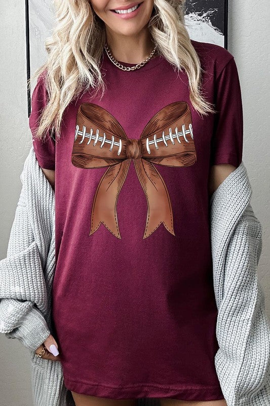 Coquette Football Bow | Graphic T-Shirt