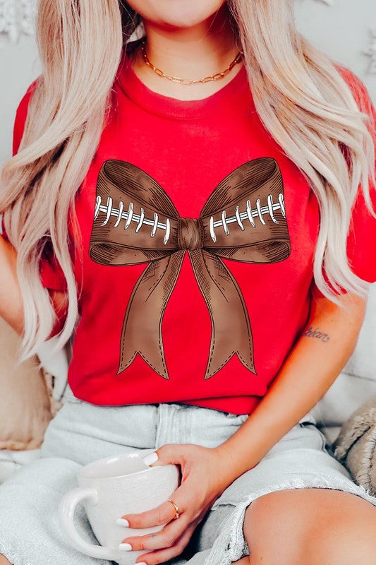 Coquette Football Bow | Graphic T-Shirt