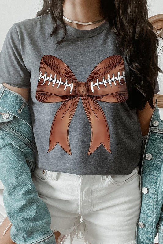 Coquette Football Bow | Graphic T-Shirt