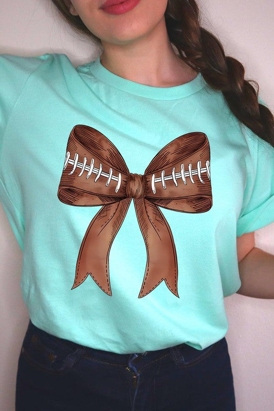 Coquette Football Bow | Graphic T-Shirt