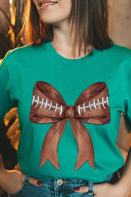 Coquette Football Bow | Graphic T-Shirt