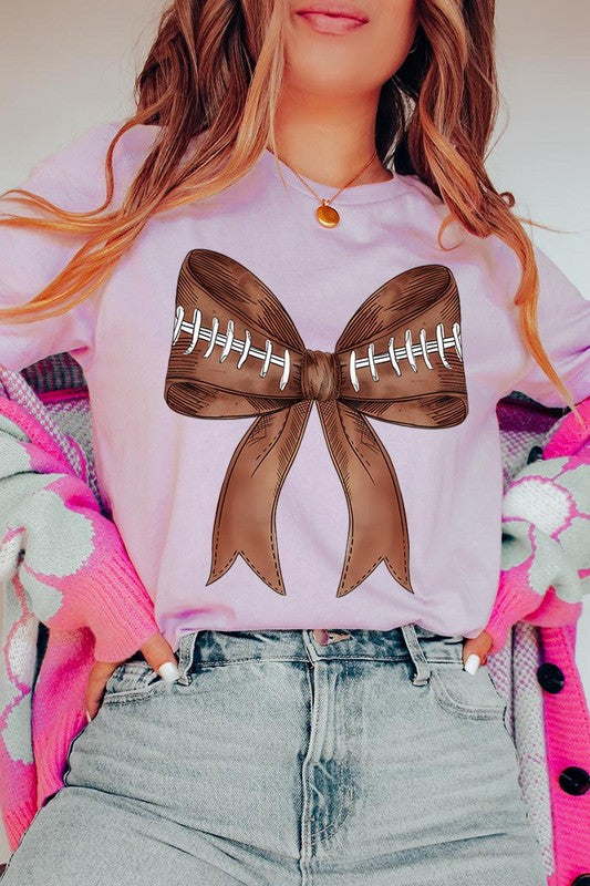 Coquette Football Bow | Graphic T-Shirt
