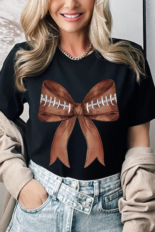 Coquette Football Bow | Graphic T-Shirt