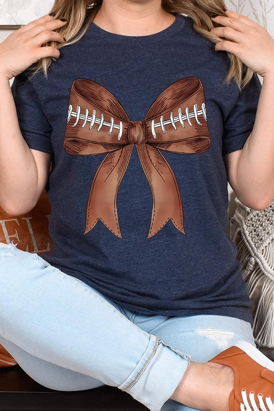 Coquette Football Bow | Graphic T-Shirt