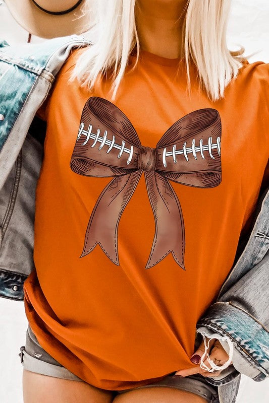 Coquette Football Bow | Graphic T-Shirt