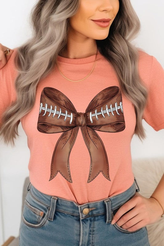 Coquette Football Bow | Graphic T-Shirt