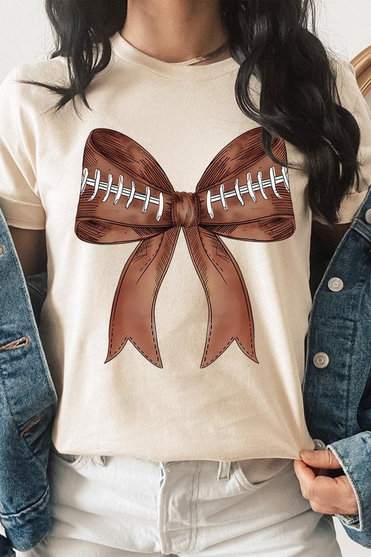 Coquette Football Bow | Graphic T-Shirt