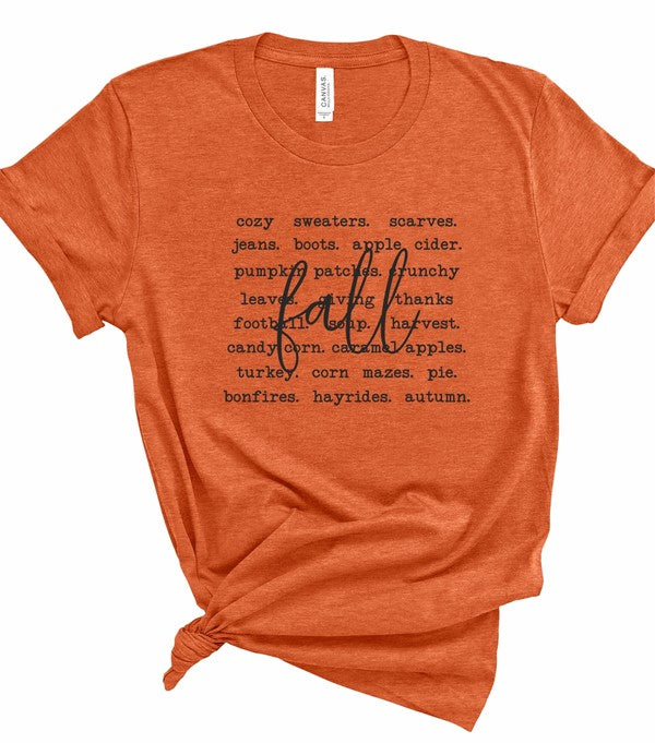 Fall Words | Graphic Tee