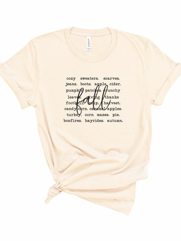 Fall Words | Graphic Tee
