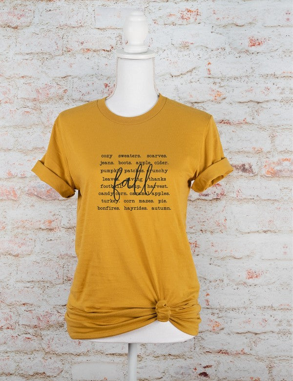 Fall Words | Graphic Tee