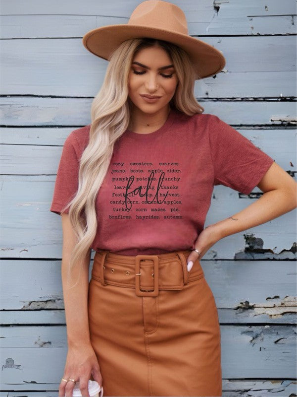 Fall Words | Graphic Tee