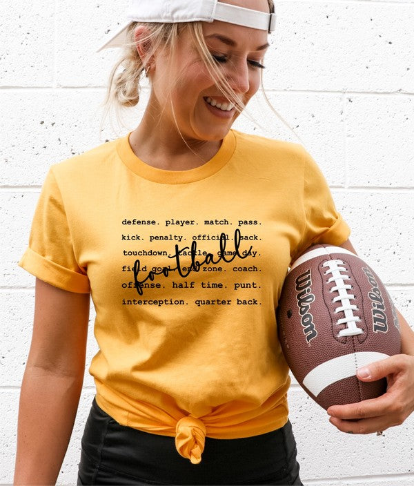 Football Words | Graphic Tee