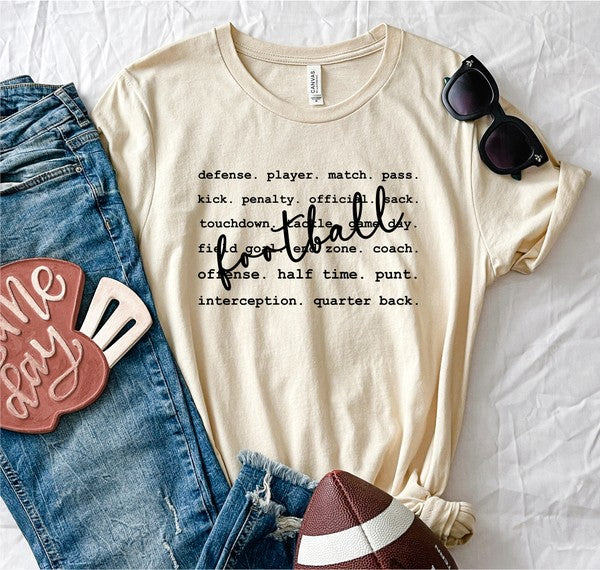 Football Words | Graphic Tee
