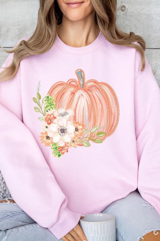 Flowers & Fall Pumpkin | Sweatshirt