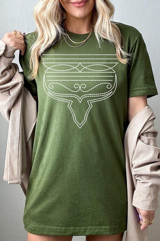 Western Boot Stitch | Graphic Tee