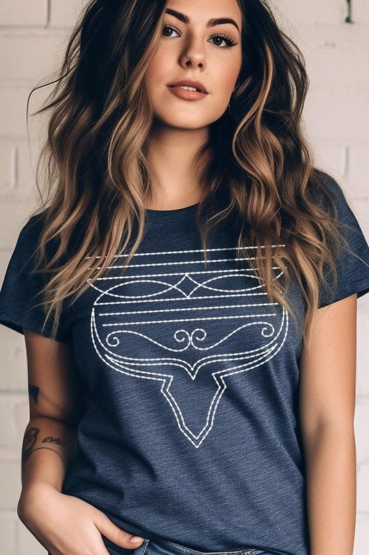 Western Boot Stitch | Graphic Tee