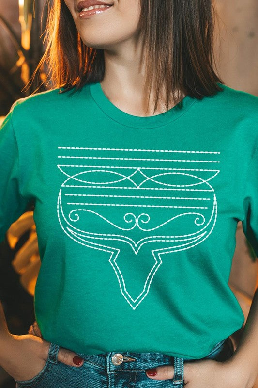 Western Boot Stitch | Graphic Tee