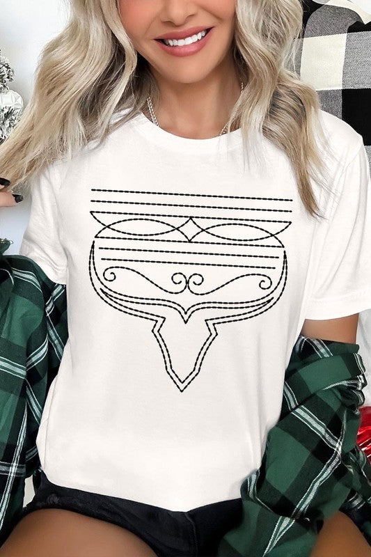 Western Boot Stitch | Graphic Tee