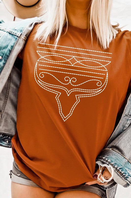 Western Boot Stitch | Graphic Tee