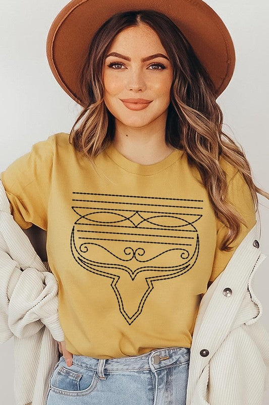 Western Boot Stitch | Graphic Tee