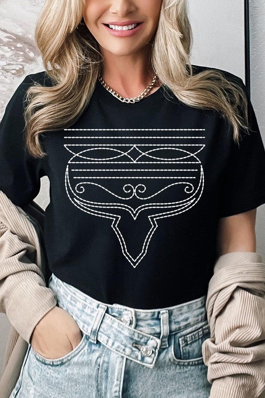 Western Boot Stitch | Graphic Tee