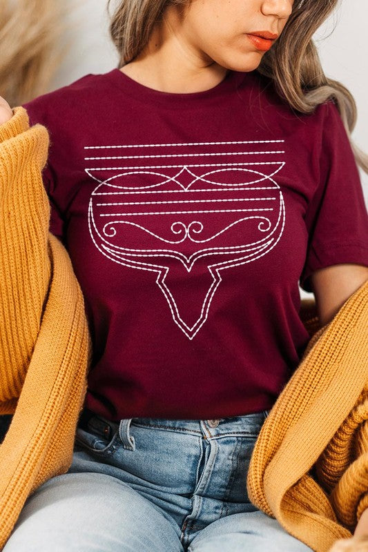 Western Boot Stitch | Graphic Tee