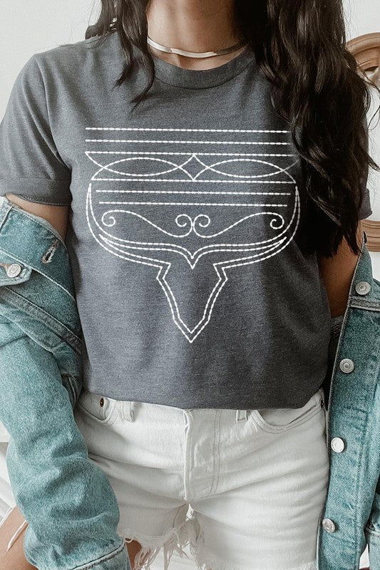 Western Boot Stitch | Graphic Tee